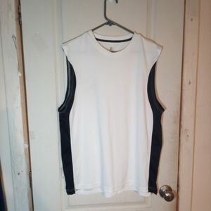 STARTER White and Black Trim Shirt